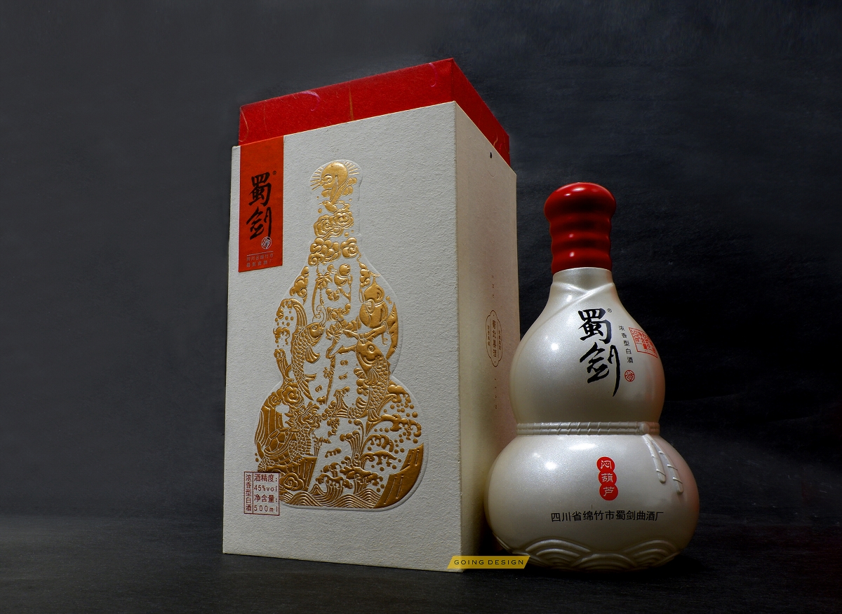四川省綿竹蜀劍曲白酒廠包裝禮盒設計制作加工定制生產廠家